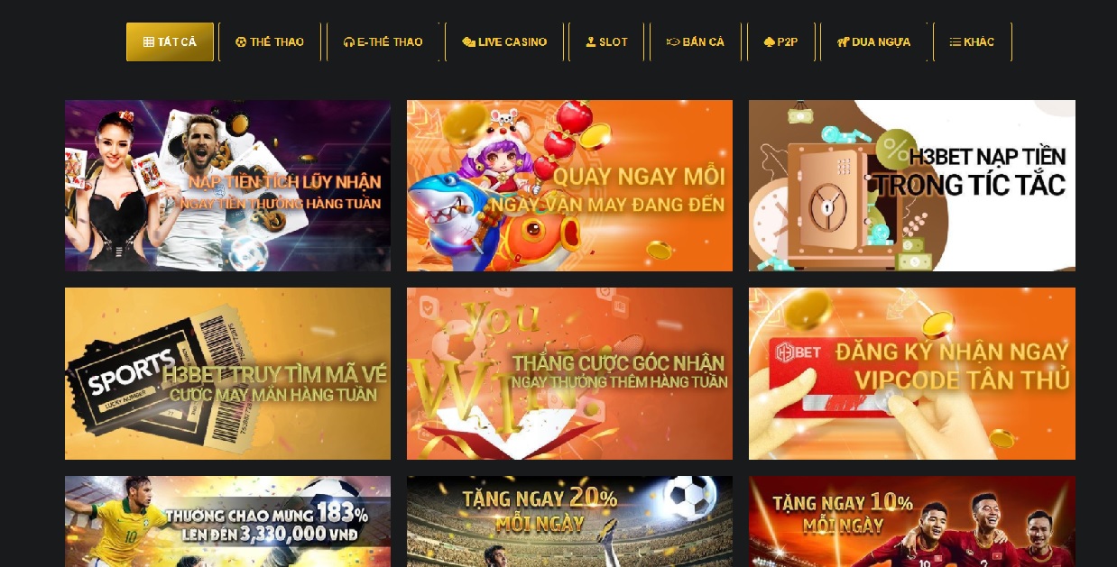 Chương trình khuyến mãi của nhà cái H3bet