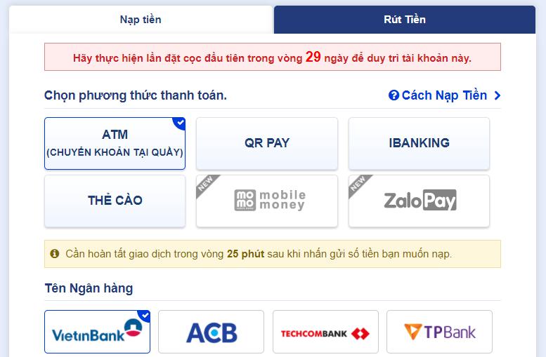 Chương trình khuyến mãi trên Sbotop