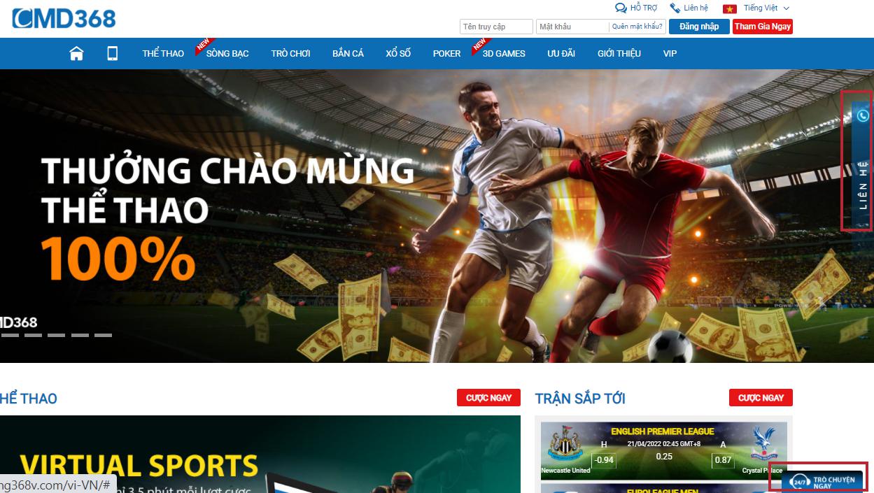 Dịch vụ chăm sóc khách hàng trên CMD368