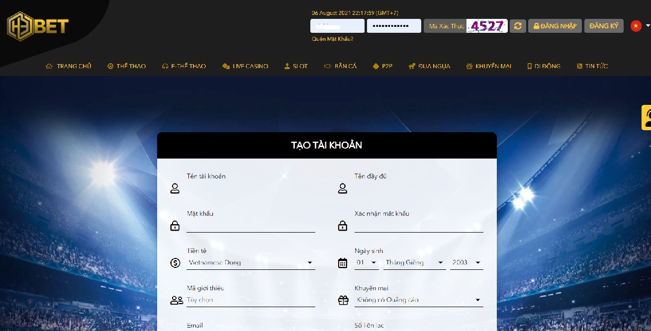 Dịch vụ chăm sóc khách hàng trên H3bet