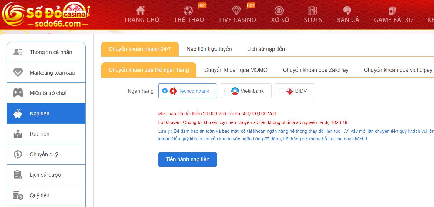 Dịch vụ chăm sóc khách hàng trên Sodo66