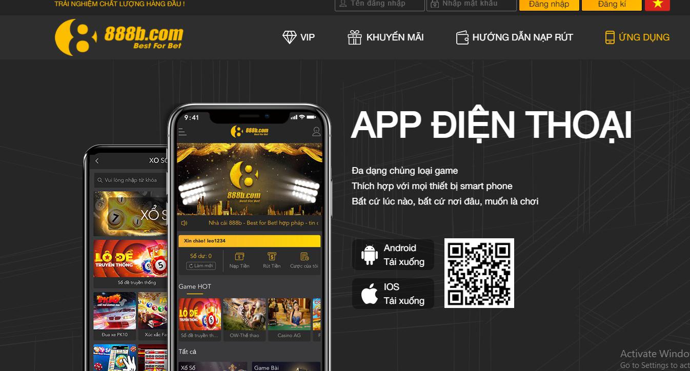 Giao diện và trải nghiệm của nhà 888b