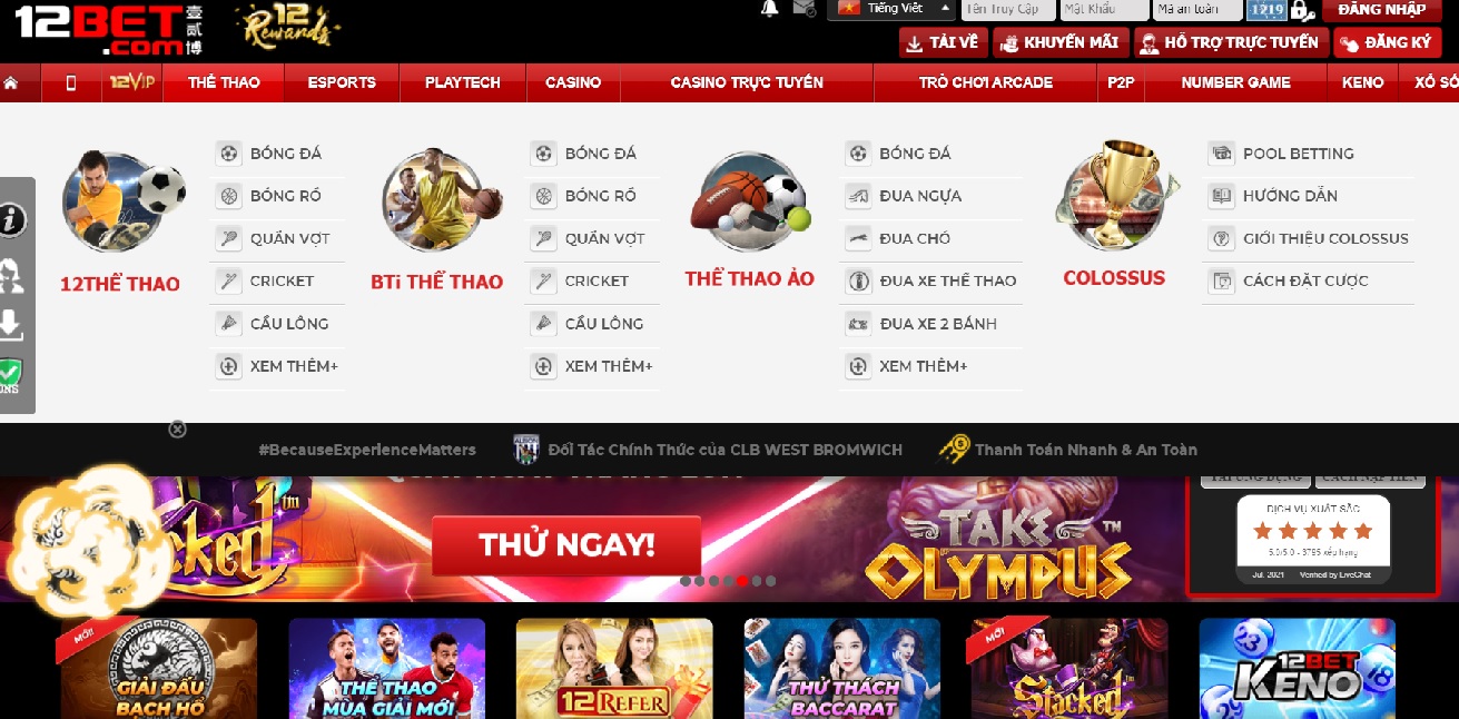 Link truy cập nhà cái 12bet không bị chặn