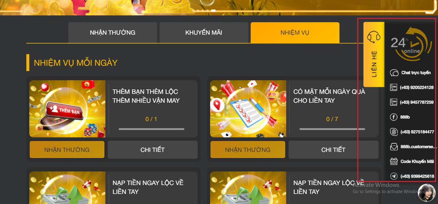 Ứng dụng của nhà cái 888b