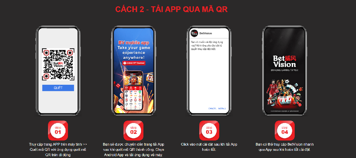 Ứng dụng của nhà cái BetVision